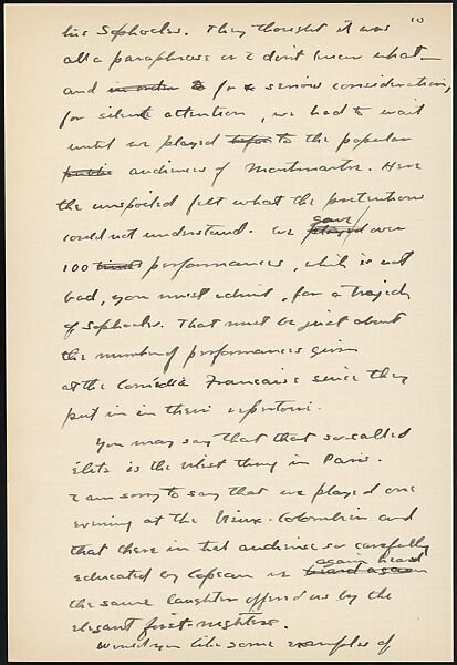 [38 Manuscripts, Typescripts, Carbon Copies of Translations from French by Walker Evans of Gourmont, Baudelaire, Radiguet, Cendrars, Cocteau, Larbaud, Gide, Lautréamont, Dottin, and Others], Walker Evans (American, St. Louis, Missouri 1903–1975 New Haven, Connecticut), Pencil/ink on paper