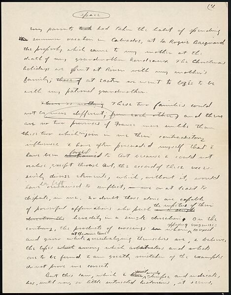 [38 Manuscripts, Typescripts, Carbon Copies of Translations from French by Walker Evans of Gourmont, Baudelaire, Radiguet, Cendrars, Cocteau, Larbaud, Gide, Lautréamont, Dottin, and Others], Walker Evans (American, St. Louis, Missouri 1903–1975 New Haven, Connecticut), Pencil/ink on paper