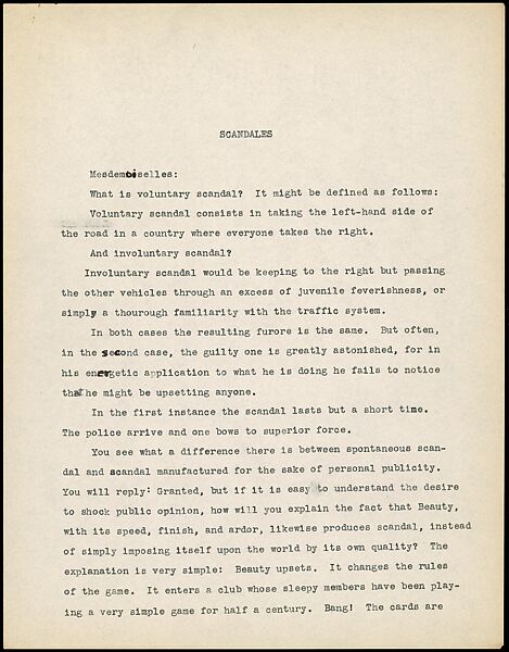 [38 Manuscripts, Typescripts, Carbon Copies of Translations from French by Walker Evans of Gourmont, Baudelaire, Radiguet, Cendrars, Cocteau, Larbaud, Gide, Lautréamont, Dottin, and Others], Walker Evans (American, St. Louis, Missouri 1903–1975 New Haven, Connecticut), Pencil/ink on paper