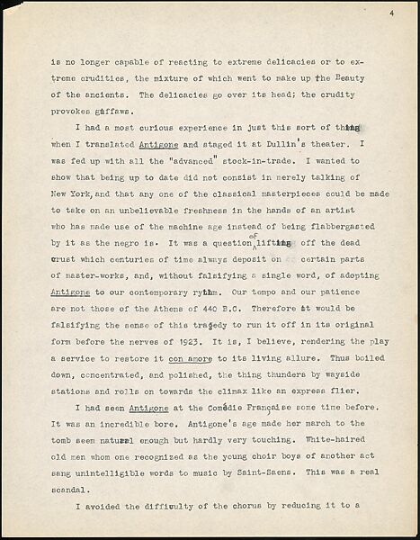 [38 Manuscripts, Typescripts, Carbon Copies of Translations from French by Walker Evans of Gourmont, Baudelaire, Radiguet, Cendrars, Cocteau, Larbaud, Gide, Lautréamont, Dottin, and Others], Walker Evans (American, St. Louis, Missouri 1903–1975 New Haven, Connecticut), Pencil/ink on paper