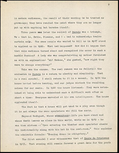 [38 Manuscripts, Typescripts, Carbon Copies of Translations from French by Walker Evans of Gourmont, Baudelaire, Radiguet, Cendrars, Cocteau, Larbaud, Gide, Lautréamont, Dottin, and Others], Walker Evans (American, St. Louis, Missouri 1903–1975 New Haven, Connecticut), Pencil/ink on paper