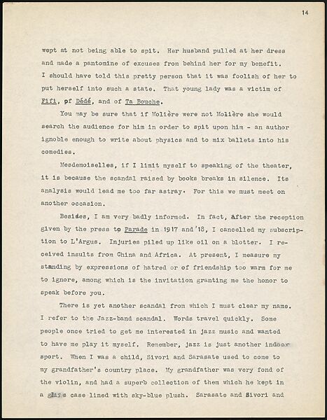 [38 Manuscripts, Typescripts, Carbon Copies of Translations from French by Walker Evans of Gourmont, Baudelaire, Radiguet, Cendrars, Cocteau, Larbaud, Gide, Lautréamont, Dottin, and Others], Walker Evans (American, St. Louis, Missouri 1903–1975 New Haven, Connecticut), Pencil/ink on paper