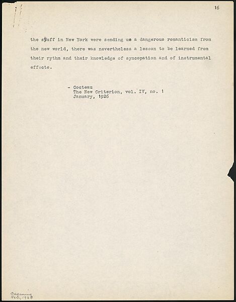 [38 Manuscripts, Typescripts, Carbon Copies of Translations from French by Walker Evans of Gourmont, Baudelaire, Radiguet, Cendrars, Cocteau, Larbaud, Gide, Lautréamont, Dottin, and Others], Walker Evans (American, St. Louis, Missouri 1903–1975 New Haven, Connecticut), Pencil/ink on paper