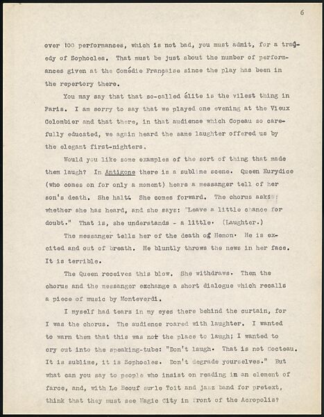 [38 Manuscripts, Typescripts, Carbon Copies of Translations from French by Walker Evans of Gourmont, Baudelaire, Radiguet, Cendrars, Cocteau, Larbaud, Gide, Lautréamont, Dottin, and Others], Walker Evans (American, St. Louis, Missouri 1903–1975 New Haven, Connecticut), Pencil/ink on paper