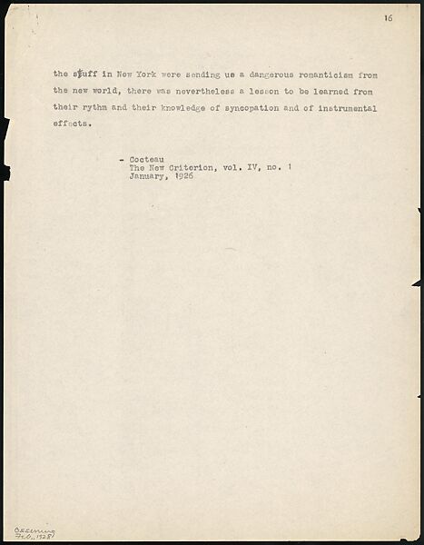 [38 Manuscripts, Typescripts, Carbon Copies of Translations from French by Walker Evans of Gourmont, Baudelaire, Radiguet, Cendrars, Cocteau, Larbaud, Gide, Lautréamont, Dottin, and Others], Walker Evans (American, St. Louis, Missouri 1903–1975 New Haven, Connecticut), Pencil/ink on paper