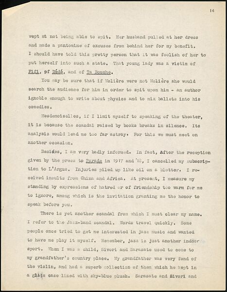 [38 Manuscripts, Typescripts, Carbon Copies of Translations from French by Walker Evans of Gourmont, Baudelaire, Radiguet, Cendrars, Cocteau, Larbaud, Gide, Lautréamont, Dottin, and Others], Walker Evans (American, St. Louis, Missouri 1903–1975 New Haven, Connecticut), Pencil/ink on paper