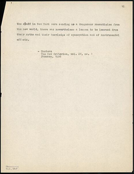 [38 Manuscripts, Typescripts, Carbon Copies of Translations from French by Walker Evans of Gourmont, Baudelaire, Radiguet, Cendrars, Cocteau, Larbaud, Gide, Lautréamont, Dottin, and Others], Walker Evans (American, St. Louis, Missouri 1903–1975 New Haven, Connecticut), Pencil/ink on paper