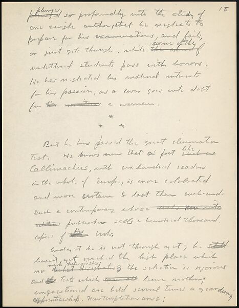 [38 Manuscripts, Typescripts, Carbon Copies of Translations from French by Walker Evans of Gourmont, Baudelaire, Radiguet, Cendrars, Cocteau, Larbaud, Gide, Lautréamont, Dottin, and Others], Walker Evans (American, St. Louis, Missouri 1903–1975 New Haven, Connecticut), Pencil/ink on paper