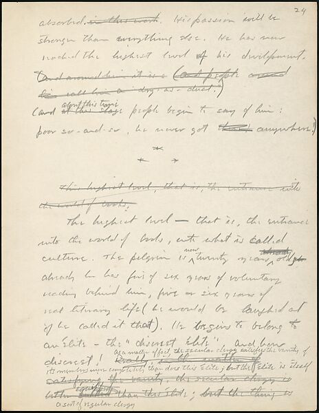[38 Manuscripts, Typescripts, Carbon Copies of Translations from French by Walker Evans of Gourmont, Baudelaire, Radiguet, Cendrars, Cocteau, Larbaud, Gide, Lautréamont, Dottin, and Others], Walker Evans (American, St. Louis, Missouri 1903–1975 New Haven, Connecticut), Pencil/ink on paper