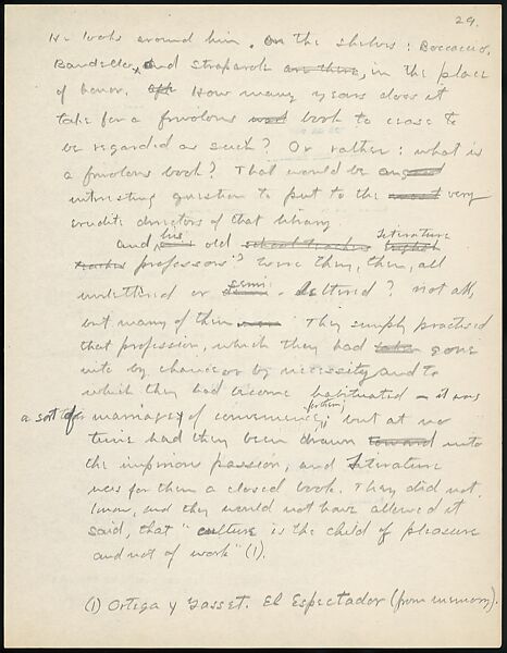 [38 Manuscripts, Typescripts, Carbon Copies of Translations from French by Walker Evans of Gourmont, Baudelaire, Radiguet, Cendrars, Cocteau, Larbaud, Gide, Lautréamont, Dottin, and Others], Walker Evans (American, St. Louis, Missouri 1903–1975 New Haven, Connecticut), Pencil/ink on paper