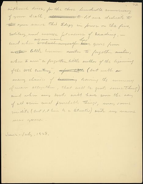 [38 Manuscripts, Typescripts, Carbon Copies of Translations from French by Walker Evans of Gourmont, Baudelaire, Radiguet, Cendrars, Cocteau, Larbaud, Gide, Lautréamont, Dottin, and Others], Walker Evans (American, St. Louis, Missouri 1903–1975 New Haven, Connecticut), Pencil/ink on paper