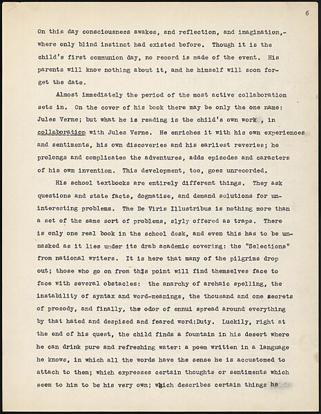 [38 Manuscripts, Typescripts, Carbon Copies of Translations from French by Walker Evans of Gourmont, Baudelaire, Radiguet, Cendrars, Cocteau, Larbaud, Gide, Lautréamont, Dottin, and Others], Walker Evans (American, St. Louis, Missouri 1903–1975 New Haven, Connecticut), Pencil/ink on paper