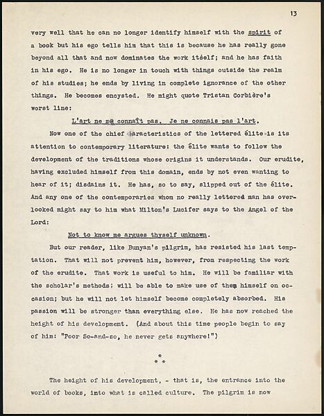 [38 Manuscripts, Typescripts, Carbon Copies of Translations from French by Walker Evans of Gourmont, Baudelaire, Radiguet, Cendrars, Cocteau, Larbaud, Gide, Lautréamont, Dottin, and Others], Walker Evans (American, St. Louis, Missouri 1903–1975 New Haven, Connecticut), Pencil/ink on paper