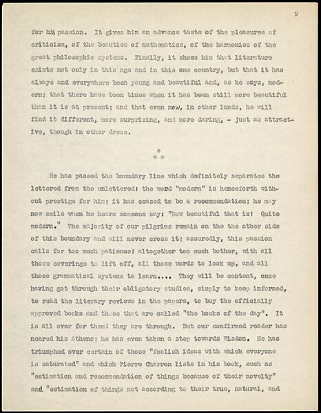 [38 Manuscripts, Typescripts, Carbon Copies of Translations from French by Walker Evans of Gourmont, Baudelaire, Radiguet, Cendrars, Cocteau, Larbaud, Gide, Lautréamont, Dottin, and Others], Walker Evans (American, St. Louis, Missouri 1903–1975 New Haven, Connecticut), Pencil/ink on paper