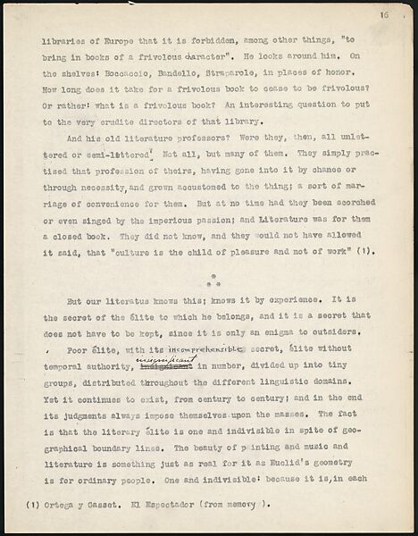 [38 Manuscripts, Typescripts, Carbon Copies of Translations from French by Walker Evans of Gourmont, Baudelaire, Radiguet, Cendrars, Cocteau, Larbaud, Gide, Lautréamont, Dottin, and Others], Walker Evans (American, St. Louis, Missouri 1903–1975 New Haven, Connecticut), Pencil/ink on paper