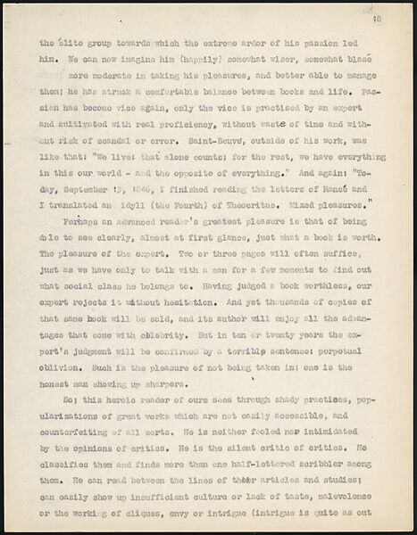 [38 Manuscripts, Typescripts, Carbon Copies of Translations from French by Walker Evans of Gourmont, Baudelaire, Radiguet, Cendrars, Cocteau, Larbaud, Gide, Lautréamont, Dottin, and Others], Walker Evans (American, St. Louis, Missouri 1903–1975 New Haven, Connecticut), Pencil/ink on paper