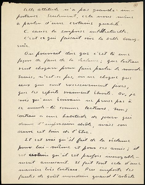 [16 Manuscripts, Typescripts, and Carbon Copies of Personal Essays Submitted as Homework Assignments in French for "Cours de Civilisation Française" at Collège de France, Paris], Walker Evans (American, St. Louis, Missouri 1903–1975 New Haven, Connecticut), Pencil/ink on paper