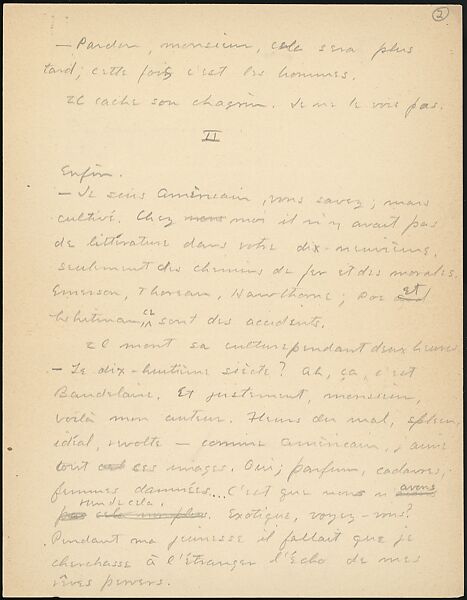 [16 Manuscripts, Typescripts, and Carbon Copies of Personal Essays Submitted as Homework Assignments in French for "Cours de Civilisation Française" at Collège de France, Paris], Walker Evans (American, St. Louis, Missouri 1903–1975 New Haven, Connecticut), Pencil/ink on paper