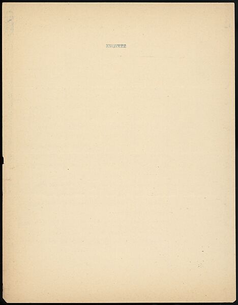 [16 Manuscripts, Typescripts, and Carbon Copies of Personal Essays Submitted as Homework Assignments in French for "Cours de Civilisation Française" at Collège de France, Paris], Walker Evans (American, St. Louis, Missouri 1903–1975 New Haven, Connecticut), Pencil/ink on paper