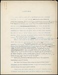 [64 Manuscripts, Typescripts, and Carbons of Short Stories, Book Reviews, Poems, and Essays in English and French], Walker Evans (American, St. Louis, Missouri 1903–1975 New Haven, Connecticut), Pencil/ink on paper