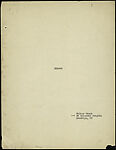 [64 Manuscripts, Typescripts, and Carbons of Short Stories, Book Reviews, Poems, and Essays in English and French], Walker Evans (American, St. Louis, Missouri 1903–1975 New Haven, Connecticut), Pencil/ink on paper