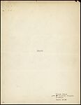 [64 Manuscripts, Typescripts, and Carbons of Short Stories, Book Reviews, Poems, and Essays in English and French], Walker Evans (American, St. Louis, Missouri 1903–1975 New Haven, Connecticut), Pencil/ink on paper