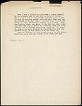 [64 Manuscripts, Typescripts, and Carbons of Short Stories, Book Reviews, Poems, and Essays in English and French], Walker Evans (American, St. Louis, Missouri 1903–1975 New Haven, Connecticut), Pencil/ink on paper
