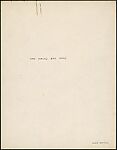 [64 Manuscripts, Typescripts, and Carbons of Short Stories, Book Reviews, Poems, and Essays in English and French], Walker Evans (American, St. Louis, Missouri 1903–1975 New Haven, Connecticut), Pencil/ink on paper
