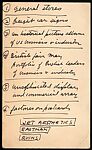 [74 Items in 38 Folders: Manuscript and Typescript Drafts and Notes, Carbons, Photomechanical Reproductions, Office Memoranda, and Ephemera Relating to Fortune Portfolio Ideas and Proposals], Walker Evans (American, St. Louis, Missouri 1903–1975 New Haven, Connecticut)