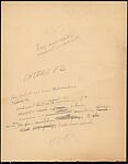 [71 Manuscript and Typescript Drafts and Notes, Carbons, and Page Proofs (in 41 Folders) Relating to "James Agee in 1936", Published as Introduction to 2nd Edition of Let Us Now Praise Famous Men], Walker Evans (American, St. Louis, Missouri 1903–1975 New Haven, Connecticut)