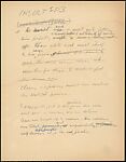 [71 Manuscript and Typescript Drafts and Notes, Carbons, and Page Proofs (in 41 Folders) Relating to "James Agee in 1936", Published as Introduction to 2nd Edition of Let Us Now Praise Famous Men], Walker Evans (American, St. Louis, Missouri 1903–1975 New Haven, Connecticut)