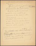 [71 Manuscript and Typescript Drafts and Notes, Carbons, and Page Proofs (in 41 Folders) Relating to "James Agee in 1936", Published as Introduction to 2nd Edition of Let Us Now Praise Famous Men], Walker Evans (American, St. Louis, Missouri 1903–1975 New Haven, Connecticut)