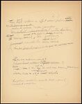 [71 Manuscript and Typescript Drafts and Notes, Carbons, and Page Proofs (in 41 Folders) Relating to "James Agee in 1936", Published as Introduction to 2nd Edition of Let Us Now Praise Famous Men], Walker Evans (American, St. Louis, Missouri 1903–1975 New Haven, Connecticut)
