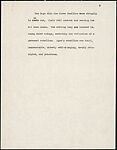 [71 Manuscript and Typescript Drafts and Notes, Carbons, and Page Proofs (in 41 Folders) Relating to "James Agee in 1936", Published as Introduction to 2nd Edition of Let Us Now Praise Famous Men], Walker Evans (American, St. Louis, Missouri 1903–1975 New Haven, Connecticut)