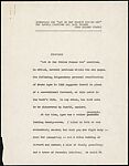[71 Manuscript and Typescript Drafts and Notes, Carbons, and Page Proofs (in 41 Folders) Relating to "James Agee in 1936", Published as Introduction to 2nd Edition of Let Us Now Praise Famous Men], Walker Evans (American, St. Louis, Missouri 1903–1975 New Haven, Connecticut)