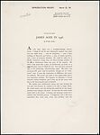 [71 Manuscript and Typescript Drafts and Notes, Carbons, and Page Proofs (in 41 Folders) Relating to "James Agee in 1936", Published as Introduction to 2nd Edition of Let Us Now Praise Famous Men], Walker Evans (American, St. Louis, Missouri 1903–1975 New Haven, Connecticut)