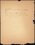 [71 Manuscript and Typescript Drafts and Notes, Carbons, and Page Proofs (in 41 Folders) Relating to "James Agee in 1936", Published as Introduction to 2nd Edition of Let Us Now Praise Famous Men], Walker Evans (American, St. Louis, Missouri 1903–1975 New Haven, Connecticut)