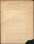 [71 Manuscript and Typescript Drafts and Notes, Carbons, and Page Proofs (in 41 Folders) Relating to "James Agee in 1936", Published as Introduction to 2nd Edition of Let Us Now Praise Famous Men], Walker Evans (American, St. Louis, Missouri 1903–1975 New Haven, Connecticut)