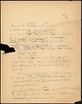 [71 Manuscript and Typescript Drafts and Notes, Carbons, and Page Proofs (in 41 Folders) Relating to "James Agee in 1936", Published as Introduction to 2nd Edition of Let Us Now Praise Famous Men], Walker Evans (American, St. Louis, Missouri 1903–1975 New Haven, Connecticut)