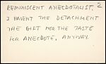 [71 Manuscript and Typescript Drafts and Notes, Carbons, and Page Proofs (in 41 Folders) Relating to "James Agee in 1936", Published as Introduction to 2nd Edition of Let Us Now Praise Famous Men], Walker Evans (American, St. Louis, Missouri 1903–1975 New Haven, Connecticut)