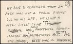 [71 Manuscript and Typescript Drafts and Notes, Carbons, and Page Proofs (in 41 Folders) Relating to "James Agee in 1936", Published as Introduction to 2nd Edition of Let Us Now Praise Famous Men], Walker Evans (American, St. Louis, Missouri 1903–1975 New Haven, Connecticut)