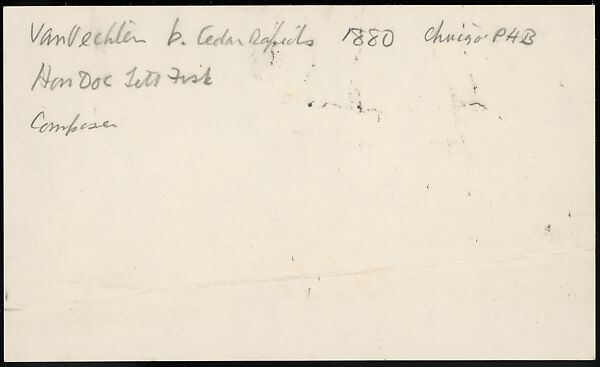 [73 Manuscripts, Typescripts, Carbons From the 1960s-70s: Van Vechten Portrait Session, Lyric Documentary Project, Yale Lecture Notes, Sale of Agee Manuscripts, MFA and Yale Exhibitions, Caroline Freud, and Personal Writing], Walker Evans (American, St. Louis, Missouri 1903–1975 New Haven, Connecticut), Pencil/ink on paper