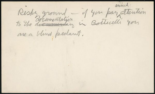 [73 Manuscripts, Typescripts, Carbons From the 1960s-70s: Van Vechten Portrait Session, Lyric Documentary Project, Yale Lecture Notes, Sale of Agee Manuscripts, MFA and Yale Exhibitions, Caroline Freud, and Personal Writing], Walker Evans (American, St. Louis, Missouri 1903–1975 New Haven, Connecticut), Pencil/ink on paper