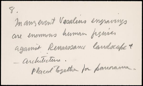 [73 Manuscripts, Typescripts, Carbons From the 1960s-70s: Van Vechten Portrait Session, Lyric Documentary Project, Yale Lecture Notes, Sale of Agee Manuscripts, MFA and Yale Exhibitions, Caroline Freud, and Personal Writing], Walker Evans (American, St. Louis, Missouri 1903–1975 New Haven, Connecticut), Pencil/ink on paper