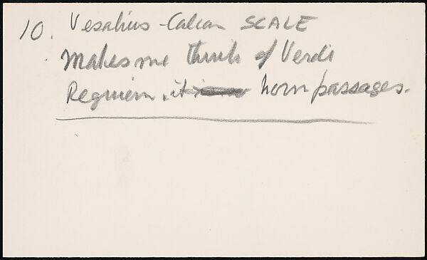 [73 Manuscripts, Typescripts, Carbons From the 1960s-70s: Van Vechten Portrait Session, Lyric Documentary Project, Yale Lecture Notes, Sale of Agee Manuscripts, MFA and Yale Exhibitions, Caroline Freud, and Personal Writing], Walker Evans (American, St. Louis, Missouri 1903–1975 New Haven, Connecticut), Pencil/ink on paper
