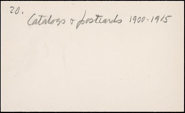 [73 Manuscripts, Typescripts, Carbons From the 1960s-70s: Van Vechten Portrait Session, Lyric Documentary Project, Yale Lecture Notes, Sale of Agee Manuscripts, MFA and Yale Exhibitions, Caroline Freud, and Personal Writing], Walker Evans (American, St. Louis, Missouri 1903–1975 New Haven, Connecticut), Pencil/ink on paper