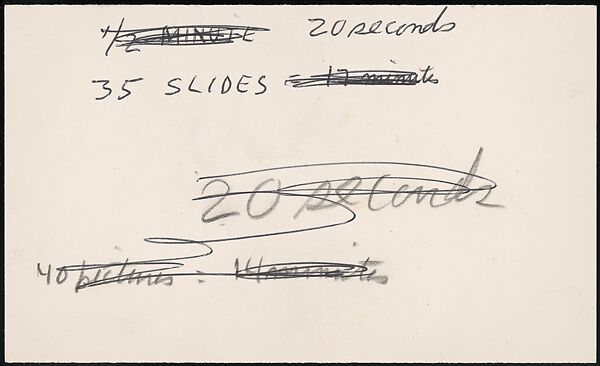 [73 Manuscripts, Typescripts, Carbons From the 1960s-70s: Van Vechten Portrait Session, Lyric Documentary Project, Yale Lecture Notes, Sale of Agee Manuscripts, MFA and Yale Exhibitions, Caroline Freud, and Personal Writing], Walker Evans (American, St. Louis, Missouri 1903–1975 New Haven, Connecticut), Pencil/ink on paper