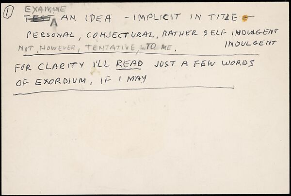 [73 Manuscripts, Typescripts, Carbons From the 1960s-70s: Van Vechten Portrait Session, Lyric Documentary Project, Yale Lecture Notes, Sale of Agee Manuscripts, MFA and Yale Exhibitions, Caroline Freud, and Personal Writing], Walker Evans (American, St. Louis, Missouri 1903–1975 New Haven, Connecticut), Pencil/ink on paper