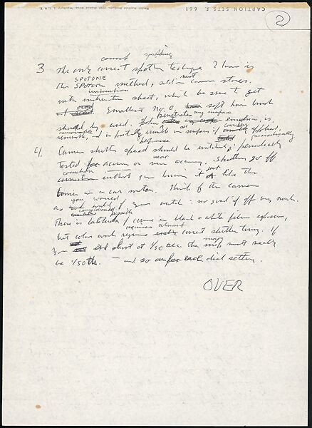[73 Manuscripts, Typescripts, Carbons From the 1960s-70s: Van Vechten Portrait Session, Lyric Documentary Project, Yale Lecture Notes, Sale of Agee Manuscripts, MFA and Yale Exhibitions, Caroline Freud, and Personal Writing], Walker Evans (American, St. Louis, Missouri 1903–1975 New Haven, Connecticut), Pencil/ink on paper