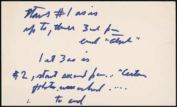 [73 Manuscripts, Typescripts, Carbons From the 1960s-70s: Van Vechten Portrait Session, Lyric Documentary Project, Yale Lecture Notes, Sale of Agee Manuscripts, MFA and Yale Exhibitions, Caroline Freud, and Personal Writing], Walker Evans (American, St. Louis, Missouri 1903–1975 New Haven, Connecticut), Pencil/ink on paper